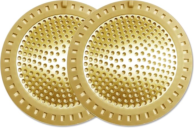 2PCS Hair Catcher Shower Drain/Strainer/Cover/Filter/Trap, Bathtub Drain Cover by Seatery