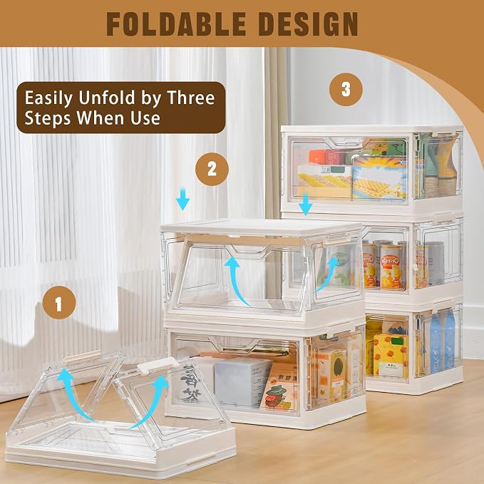 Stackable Plastic Storage Bins - Image 5