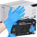 TitanFlex Heavy-Duty Blue Nitrile Gloves, Fully Textured, Mechanic Disposable by TitanFlexDisposableGloves