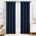 PONY DANCE Navy Blue Blackout Curtains by PONYDANCE