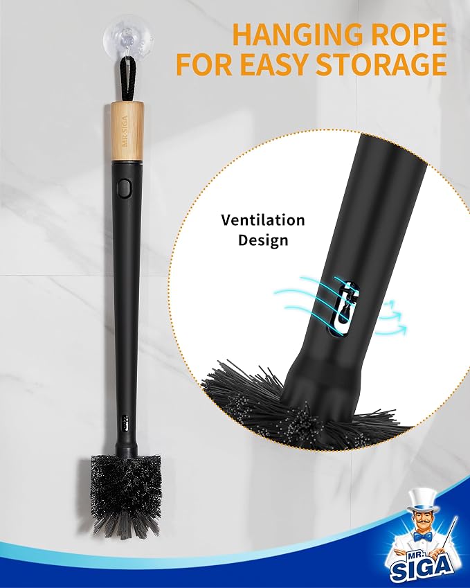 MR.SIGA Water Bottle Brush and Straw Cleaner Brush, Long Handle Bottle Cleaner - Image 8