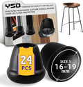 0.75 Inch Heavy Duty Rubber Chair Leg Caps by Unknown