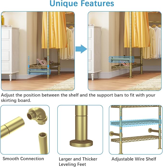 Timate F3 Garment Rack Heavy Duty Clothes Rack - Image 6