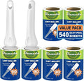 Sticky Lint Roller for Pet Hair: Lint Remover for Dog Cat Hair Mega Value Set by Bamada