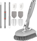 SetSail Floor Scrub Brush, 3-In-1 Tile Tub Floor Scrubber by SetSail