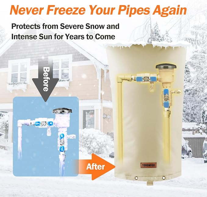 Backflow Preventer Pipe Insulation Cover - Image 3