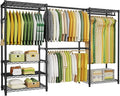 Ulif E1 Heavy Duty Closet Garment Rack, 6 Tiers Adjustable Metal Freestanding by Ulif