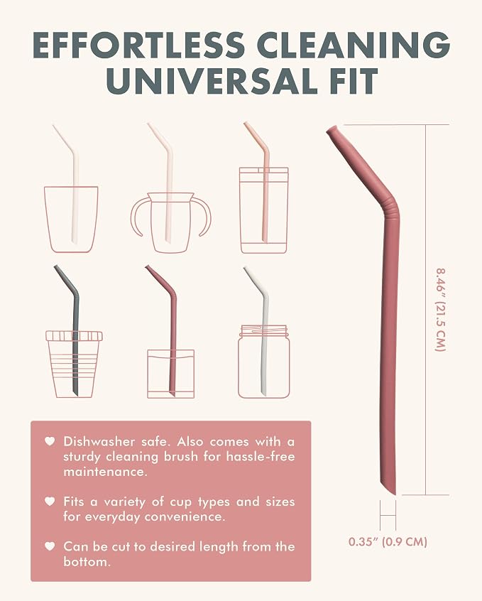 Nightingale Reusable Silicone Straws - Image 5