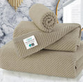 VOOVA & MOVAS Dark Beige Towels by VOOVAMOVAS