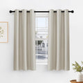PONY DANCE Cream Blackout Curtains by PONYDANCE
