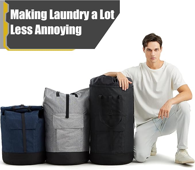 Laundry Bag Backpack Extra Large, Heavy Duty Laundry Bag - Image 6