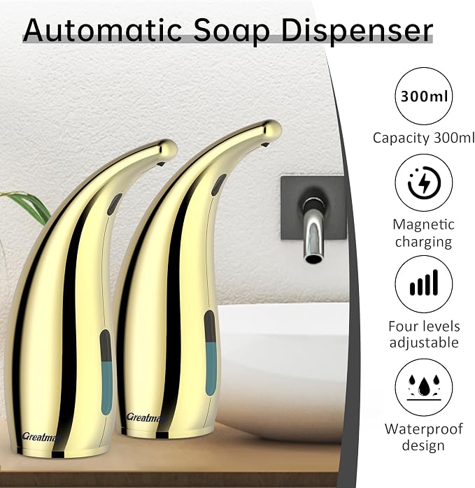 Adjustable Automatic Soap Dispenser Touchless, 4 Adjustable Levels Touchless - Image 2