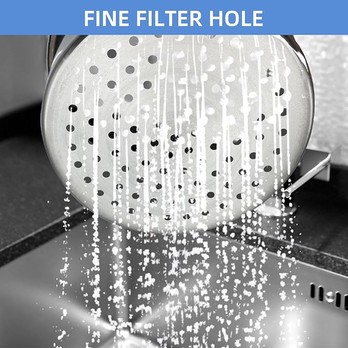 Stainless Steel Drainage Basket, Corner Sink Filter Basket, 4.5-inch Sink - Image 5