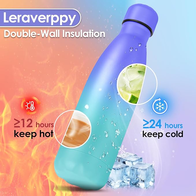 25oz Cola-Bottle Shaped Stainless Steel Leak-proof Water Bottle, Double Wall - Image 3