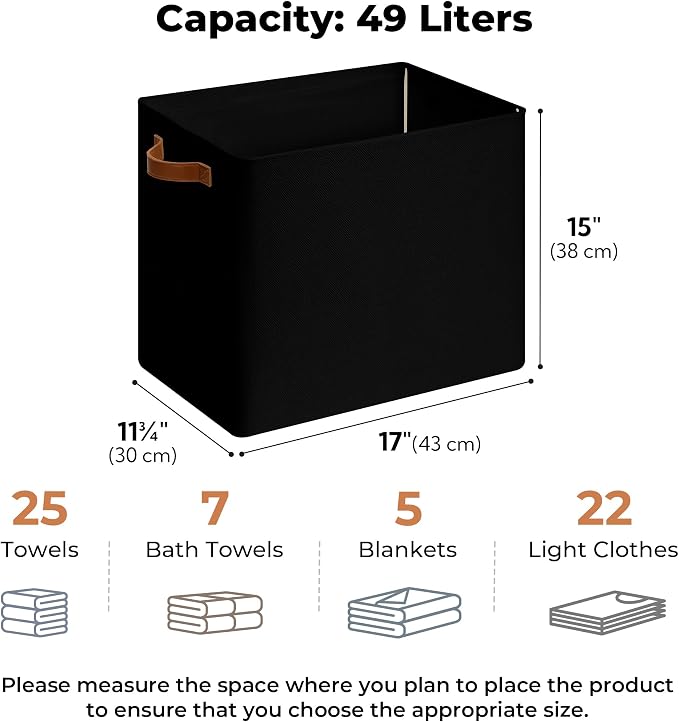GRANNY SAYS Large Storage Baskets, Closet Storage Bins, Collapsible Storage Bin - Image 3