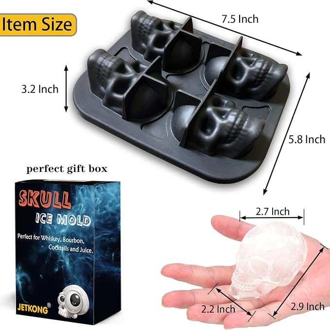 JETKONG Large Skull Ice Mold - Image 3