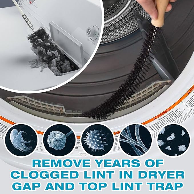 Sealegend 47-Pieces 33-Feet Dryer Vent Cleaner Kit, Dryer Cleaning Tools - Image 5