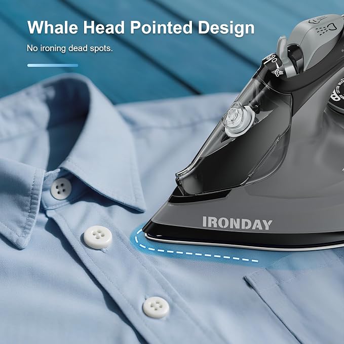 Steam Iron for Clothes, 1800W - Image 4