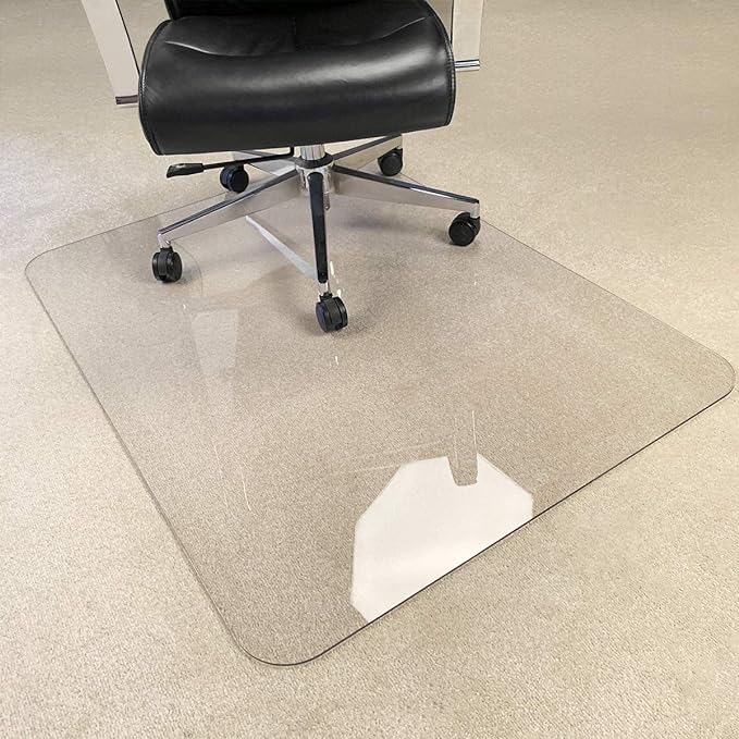 2Pack Crystal Clear 1/5" Thick 47" x 40" Heavy Duty Hard Chair Mat, Can be Used - Image 3