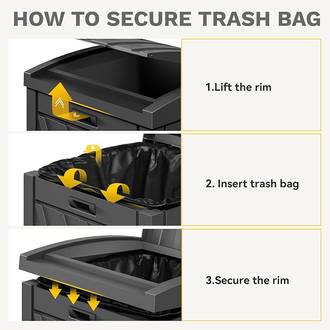 DWVO 36-Gallon Outdoor Trash Can - Image 7
