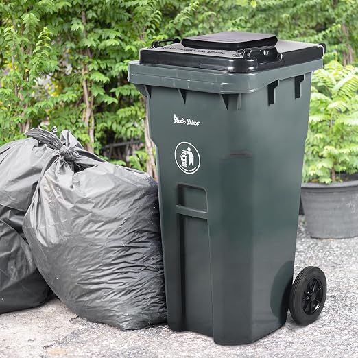 32 Gallon Trash Can Lid Outdoor Trash Can - Image 5