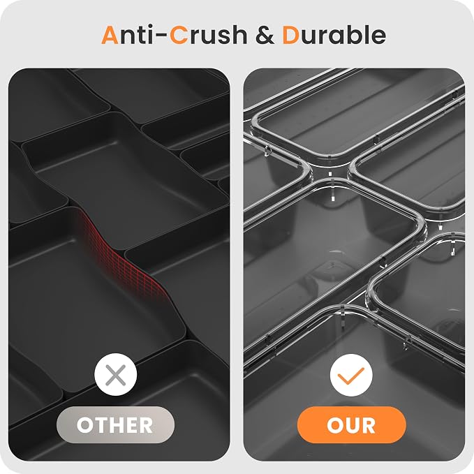 【Military Grade】 Drawer Organizer, 【】 Clear Makeup organizer - Image 9