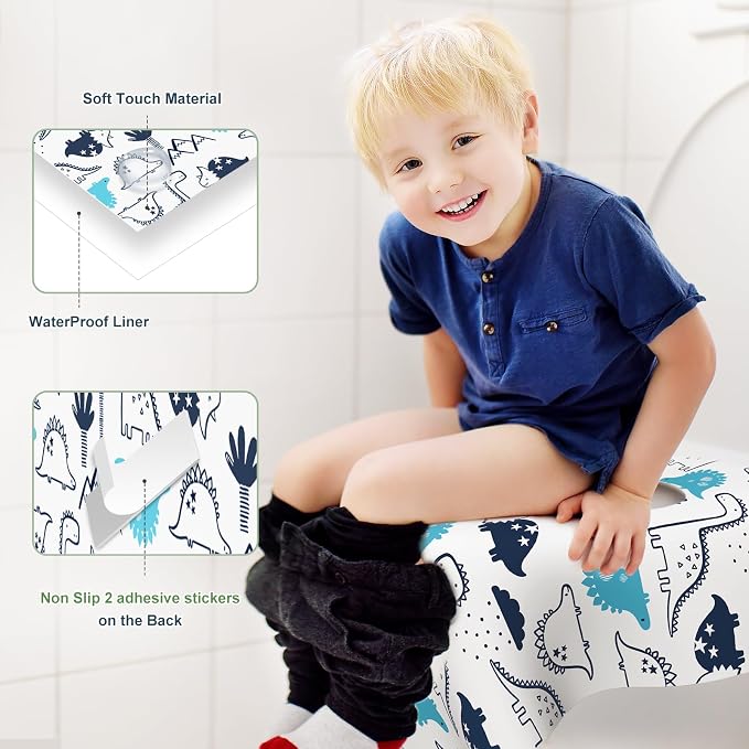 30 Pack Toilet Seat Covers Disposable, Large Waterproof Potty Covers - Image 2