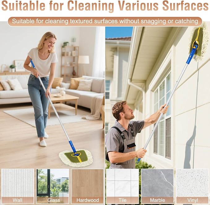 Commercial Dust Mop for Hardwood Floors, Industrial Dry Mops - Image 4