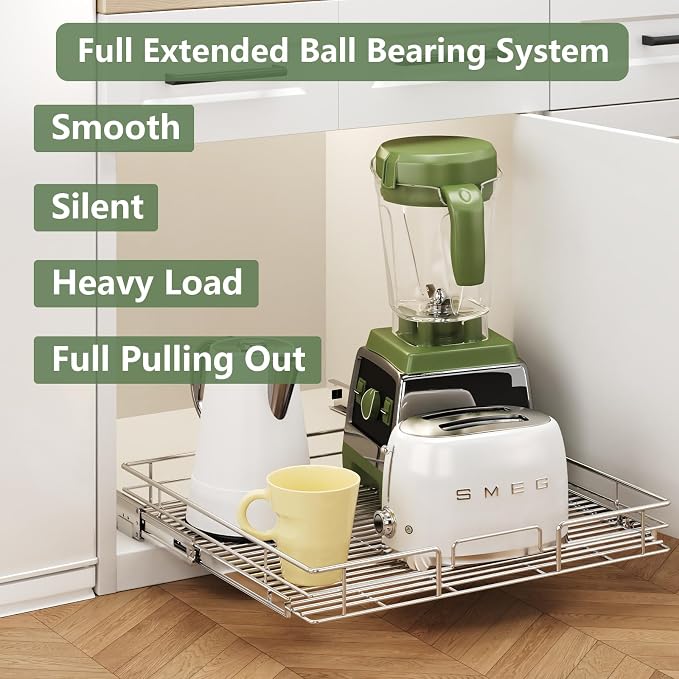 LOVMOR Pull Out Cabinet Organizer 31½" W x 21½" D, Kitchen Cabinet Pull Out - Image 2