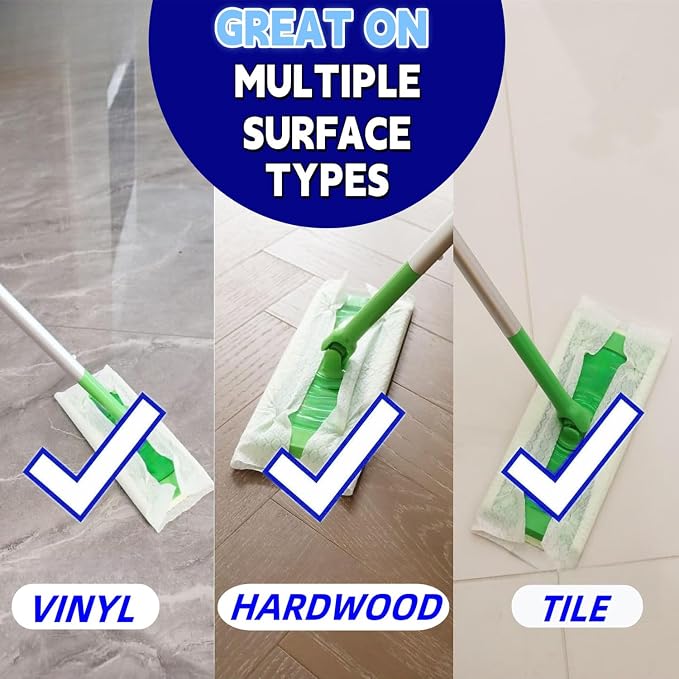 SUZZYVINE Dry Pads Refills 240 Count Dry Mop Refills - Image 2