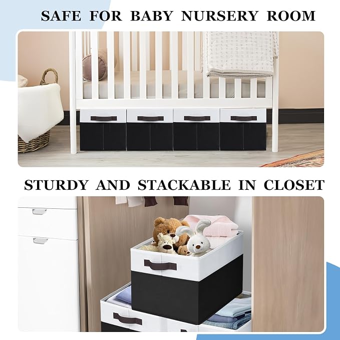 Criusia 8 Pack Large Storage Baskets - Image 7