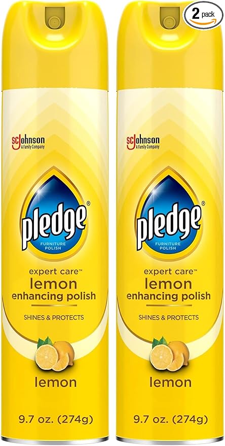Pledge Multisurface Furniture Polish Spray, Works on Wood, and Leather by Pledge