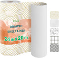 OcePor Non-Adhesive Drawer and Shelf Liner 24IN x 20FT，Non-Slip Kitchen Cabinet by OcePor