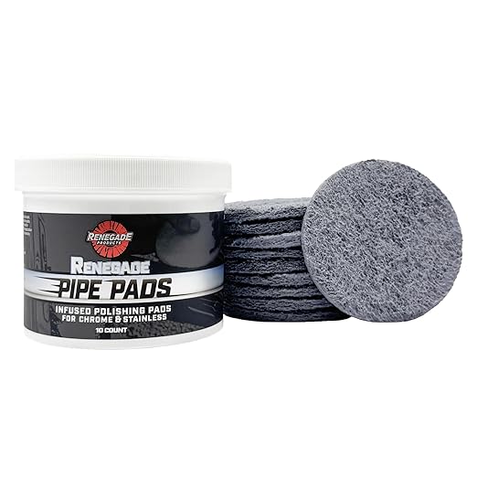 Renegade Products Pipe Dream Infused Polishing Pads – Chrome & Stainless Steel by RenegadeProductsUSA