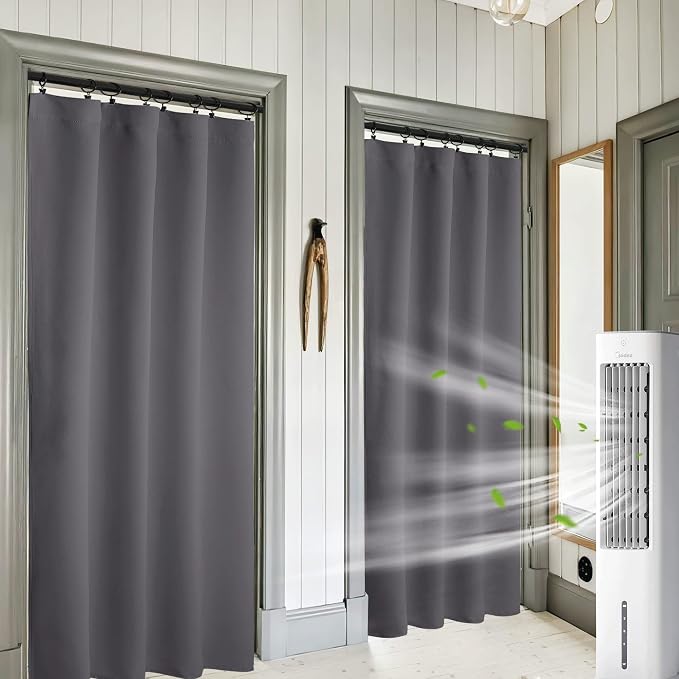 RYB HOME Blackout Curtains 84 inches Long 2 Panels Set by RYBHOME