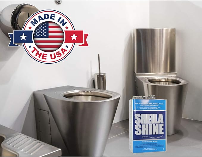 Sheila Shine 1 Gal. Can Stainless Steel Cleaner and Polish, Protects Household - Image 5
