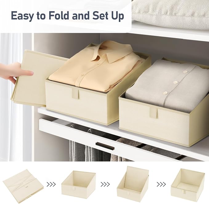 DIMJ Clothing Organizer Storage Boxes - Image 5
