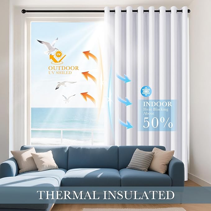 PONY DANCE White Window Curtains - Image 3