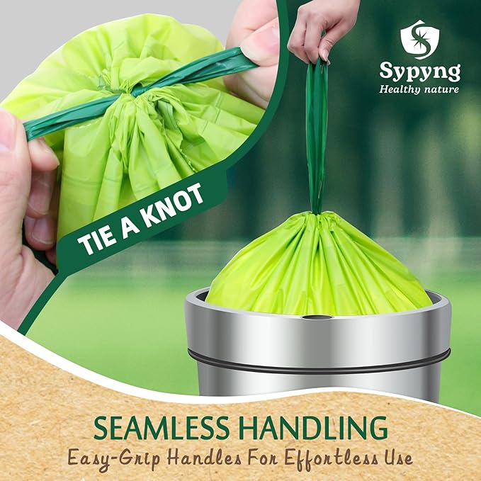 Compostable Trash Bags 6-8 Gallon – Heavy Duty, 1.1 Mil Thick, 100% - Image 8