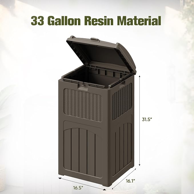 Devoko 33 Gallon Outdoor Trash Can - Image 7