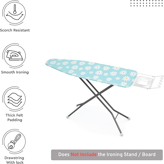 Encasa XO Ironing Board Cover and Pad 54"x15" - Image 3