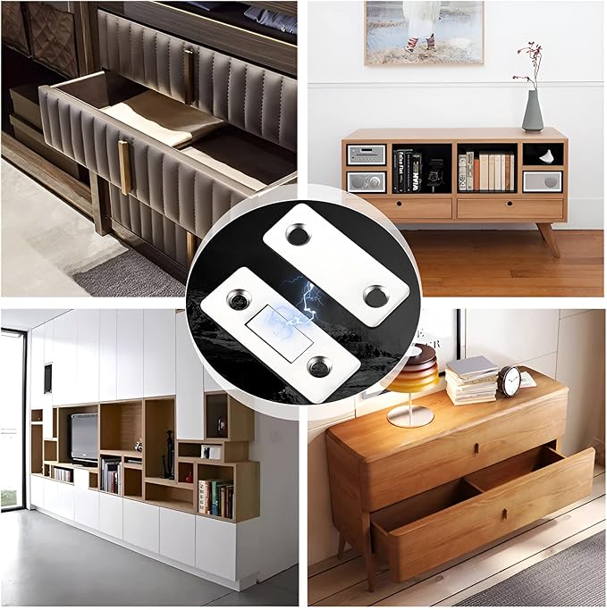 Cabinet Magnetic Catch, 10 Pack Ultra Thin Magnetic Cabinet Door Catch - Image 6