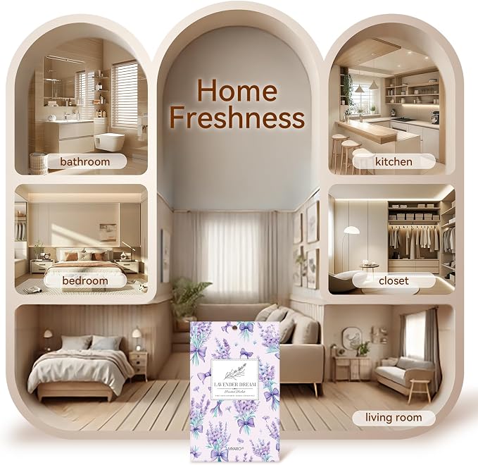 MYARO 20 Packs Fresh Lavender Sachets, Air Freshener - Image 6