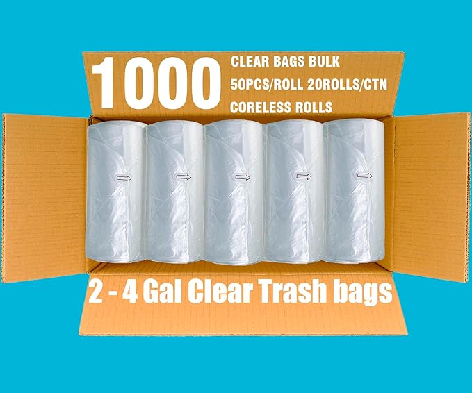 2-4 Gallon Trash Bags, Small Multi-purpose Garbage Bags - Image 2