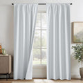 RYB HOME White Blackout Curtains by RYBHOME