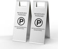 Reserved Parking Sign – Foldable Heavy Duty Plastic A-Frame by CrazyAnt