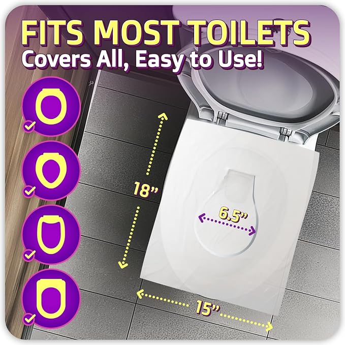 50 Pcs Disposable Toilet Seat Cover - Image 3