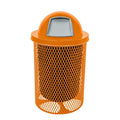COATEDOUTDOORFURNITURE RDT-ORG Heavy Duty 32 Gallon Round Trash Receptacle by CoatedOutdoorFurniture
