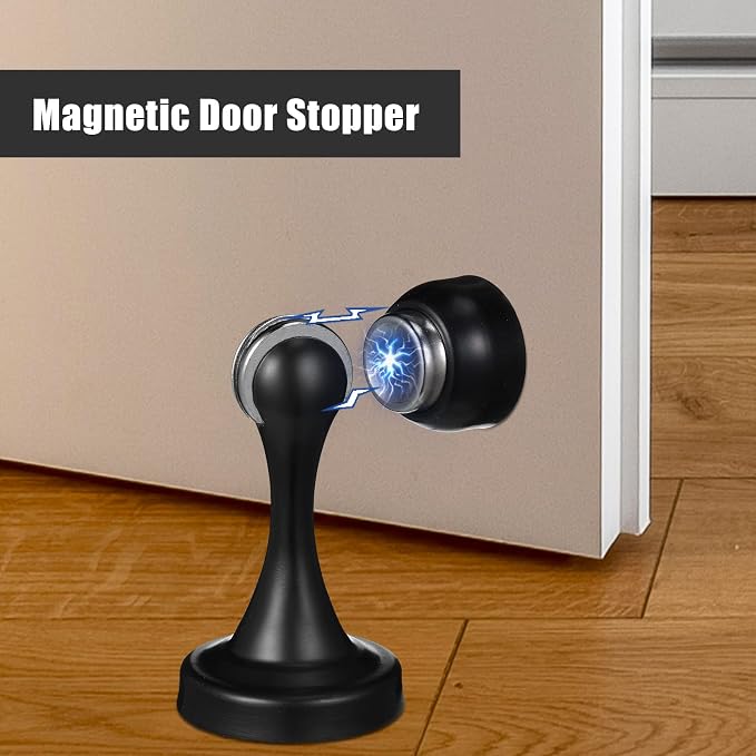 16 Pcs Magnetic Door Stoppers Stainless Steel Door Stops Magnetic Catch Holder - Image 3