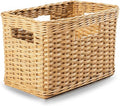 The Basket Lady Tall Rectangular Wicker Storage Basket, 16.5 in L x 10.5 in W x by TheBasketLady